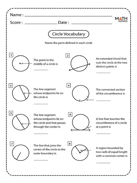 Circle Vocabulary Extra Practice For Each Indicated Vocabulary Worksheets Library