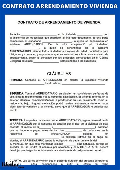 Contrato De Arrendamiento Word Para Imprimir Mastering Kw Word Searche