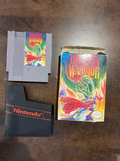 dragon warrior nintendo nes  box  shipping etsy