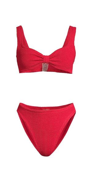 Hunza G Women S Bonnie Twisted Knit Bikini Set