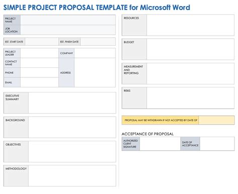 Free Microsoft Word Project Proposal Templates🕞 Descubra A Emoção Do