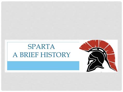 Sparta a Brief History | Teaching Resources