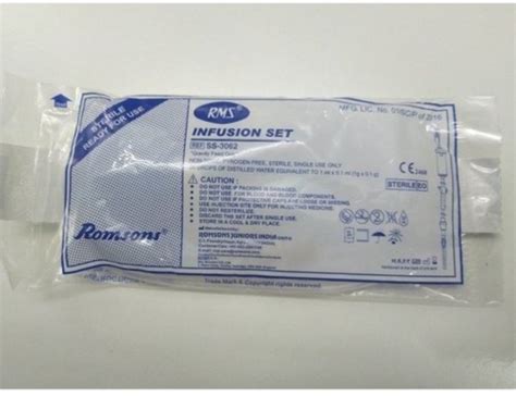 Romsons Infusion Set Iv Set For Hospital Grade A At Rs 11 In Barnala
