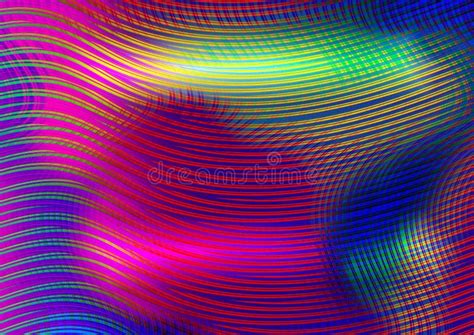 Red Color Background with Line Wave Effect Stock Illustration ...