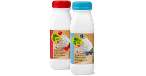 Migros Bio Halb Und Vollrahm 250 Ml 20 Rabatt Migros Ab 16 05