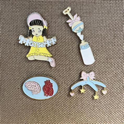 Melanie Martinez Crybaby Pin Set No Backing Card Depop