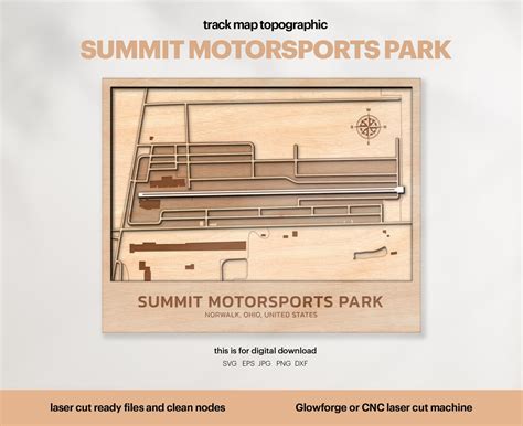 Race Tracks Map Topography Ohio Motorsports Map Svg Famous Circuit
