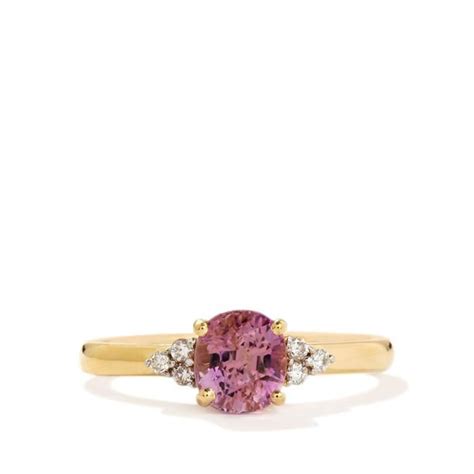 Pink Tanzanite Diamond K Gold Tomas Rae Ring Mtgw Cts