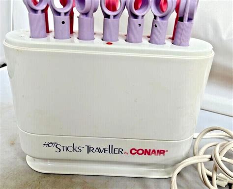 Conair Hot Sticks Heat Roller Curlers Traveller 14 Pageant Cheer Spiral Flexible Rollers Curlers