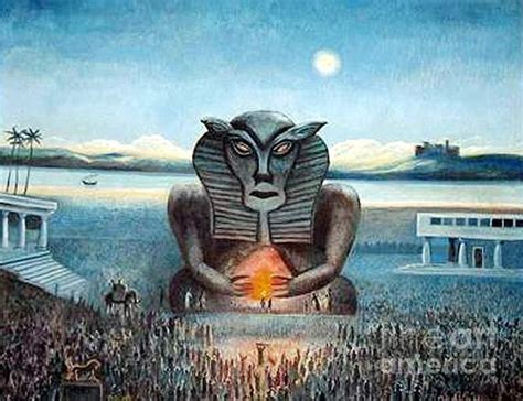 Moloch Painting By Francisco Mario Pottier Da Gama Lobo