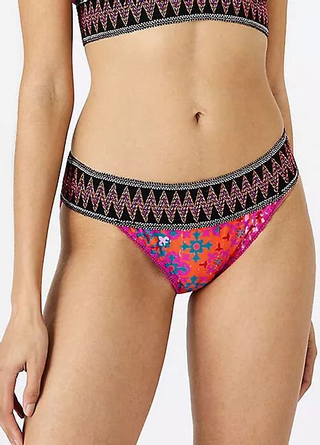 Accessorize Tile Print Bikini Briefs Freemans