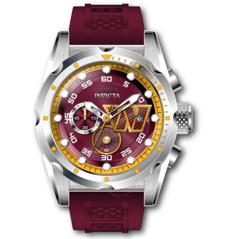 Invicta Nfl Washington Commanders Chronograph Quartz Mens Watch 45519
