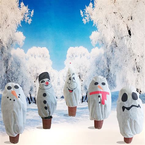 SPRING PARK Winter Drawstring Plant Covers, Freeze Protection Bags