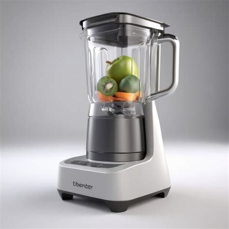 Premium PSD | A blender with a bunch of apples and oranges on it