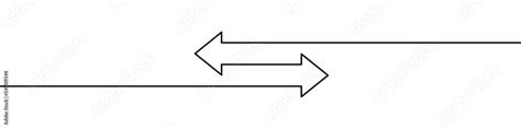 Continuous line drawing of arrows. Left and right linear arrows. One ...