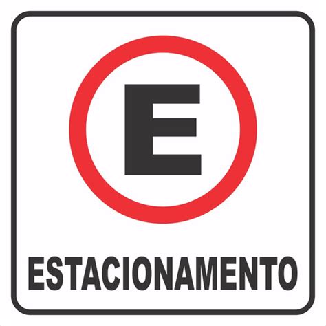 Placas Simbolo Estacionamento Para Clientes X Cm Parcelamento