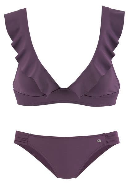 JETTE Triangel Bikini Volant Bordeaux Cup A B 32
