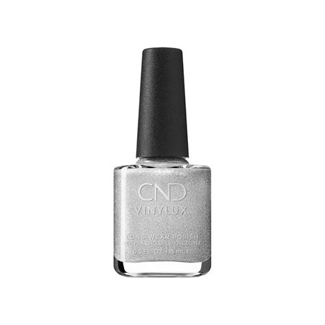 Недельное покрытие CND Vinylux #418 Steel Kisses 15 мл серебрянный