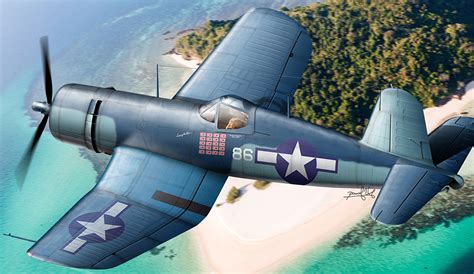 Vought F4U Corsair D Uhr Aviation Art