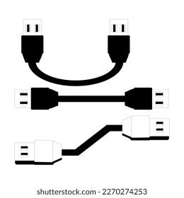 Simple Icon Usb Cables Vector Illustration Stock Vector Royalty Free