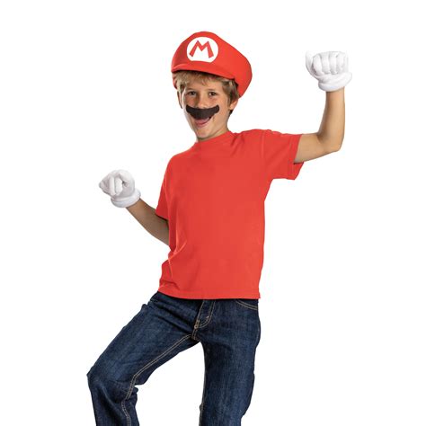 Amazon.com: Disguise Mario Child Costume Accessory Kit, Official Super