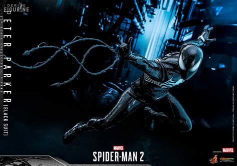 Figure Peter Parker Black Suit Video Game Masterpiece Marvel Spider Man Hot Toys