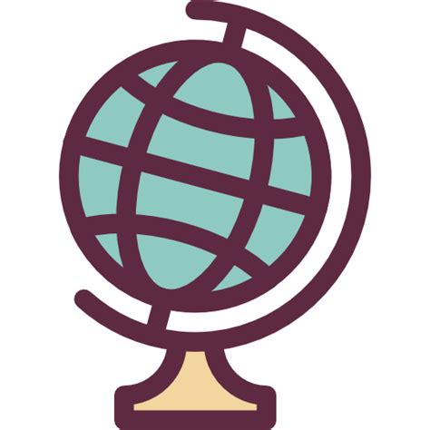 Globe Detailed Rounded Lineal color icon