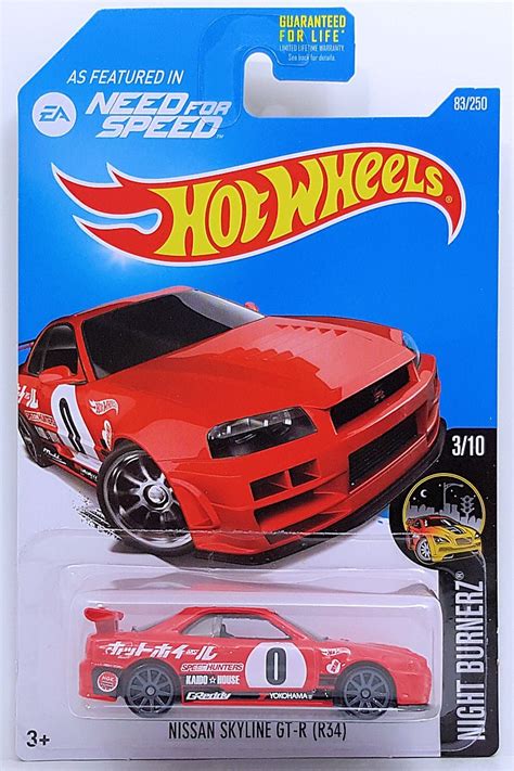 Hot Wheels Nissan Skyline Gt-R R34 Tekli Araba DHP63-D6B6