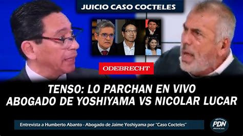 TENSO ABOGADO DE YOSHIYAMA VS NICOLAS LUCAR SOBRE EL JUICIO CASO