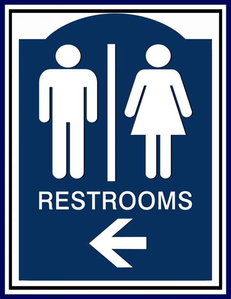 Printable Restroom Signage