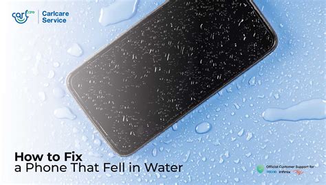 how to fix a iphone that fell in water