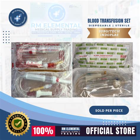 Surgitech Indoplas Blood Transfusion Set Bt Set Piece Lazada Ph