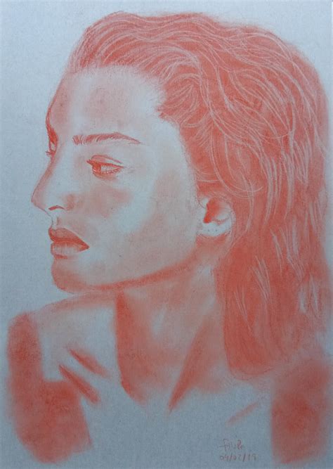 Artstation Portrait Drawing With Sanguine
