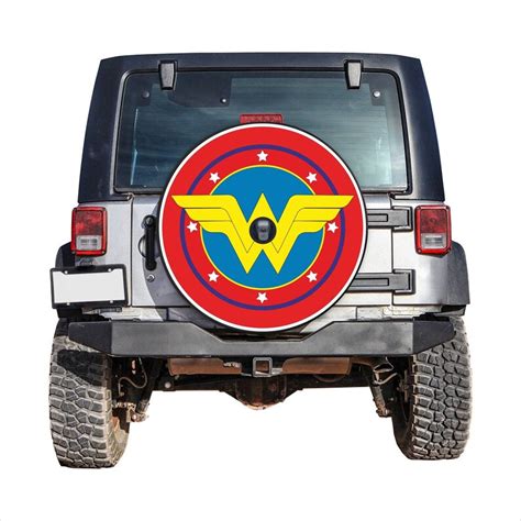 Wonder Woman Jeep Tire Cover With Backup Camera Etsy