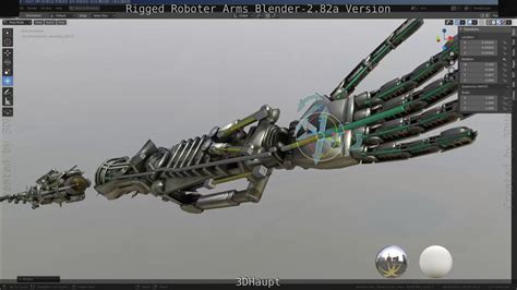 Rigged Robot Arms Blender A Version Free Vr Ar Low Poly D