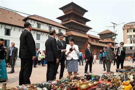 Japanese Foreign Minister Yoko Kamikawa Explores Basantapur Durbar