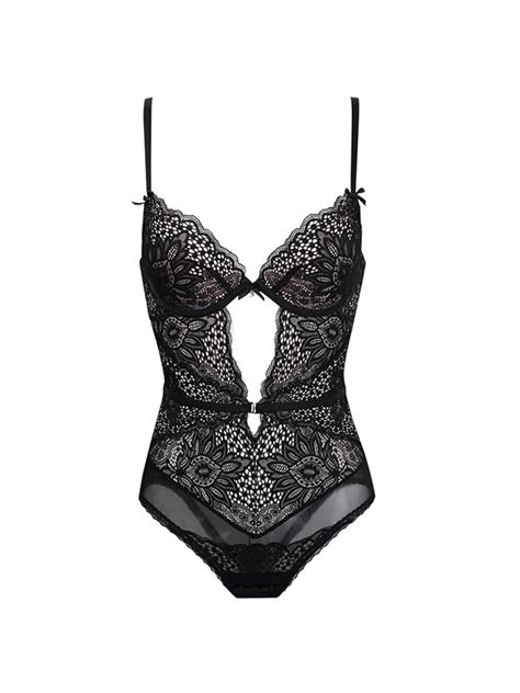 Fascinating Nylon With Lace Lingerie Sets Hebeos