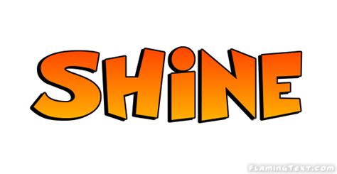 Shine Лого Бесплатный инструмент для дизайна имени от Flaming Text