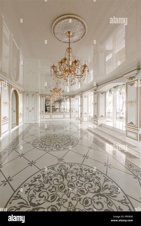 Morning In Luxurious Light Interior In Mansion Bright And Clean