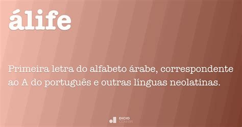 Álife Dicio Dicionário Online de Português