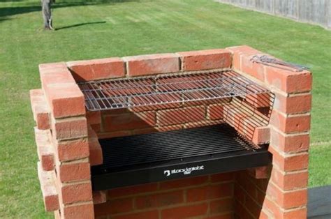 Diy Build Your Own Brick Bbq Grill Kit Stainless Steel Grid Black