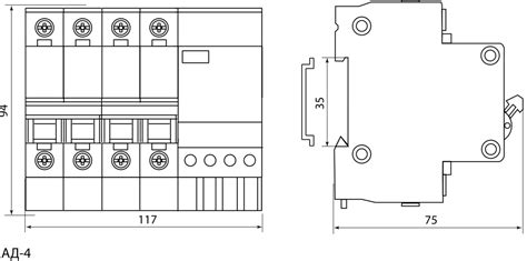 Диф.автомат АД-4 4Р 63А 30мА TDM — bp-electro