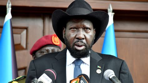 South Sudan President Salva Kiir Mayardit Wets Himself On Live Tv