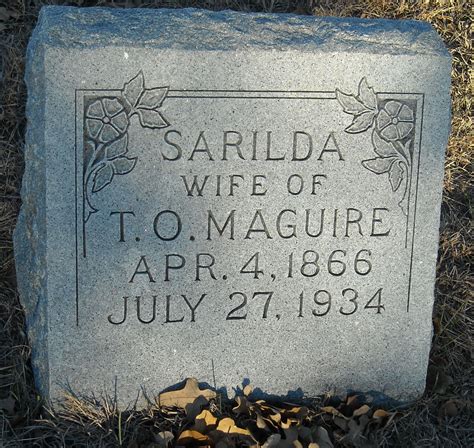 Sarilda Munday Maguire Find A Grave Gedenkplek