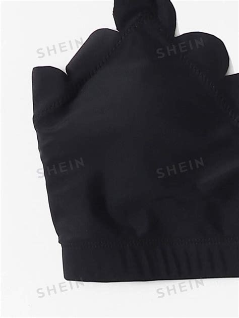 SHEIN Swim Summer Beach Packs Scalloped Trim Bikini Set For Sale Australia New Collection