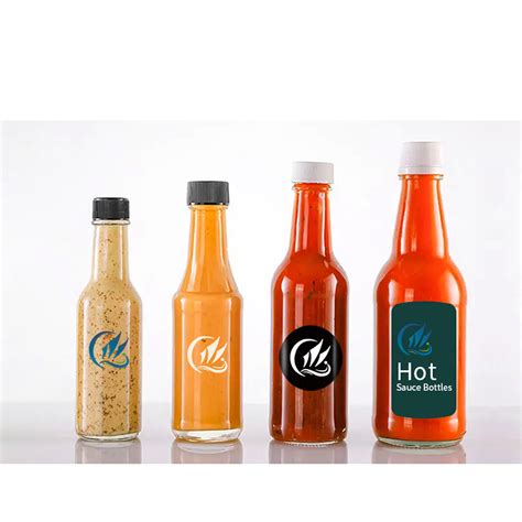 Ketchup Ml Empty Oz Glass Bottle For Hot Tomatoes Sauce With Lid Beverage Glass Bottle And