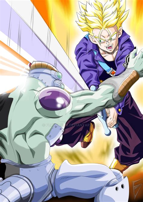 Trunks Vs Frieza By Forevasick On Deviantart