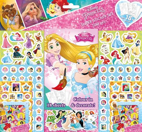 Princesas Disney Stickers Set 500 Pegatinas