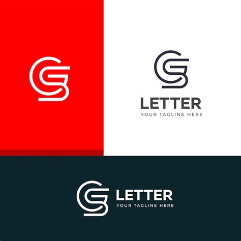 Logotipo Da Letra Gs Vetor Premium