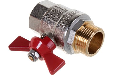 Кран шаровой Valtec Base рукоятка бабочка 3/4" внутренняя-наружная VT ...